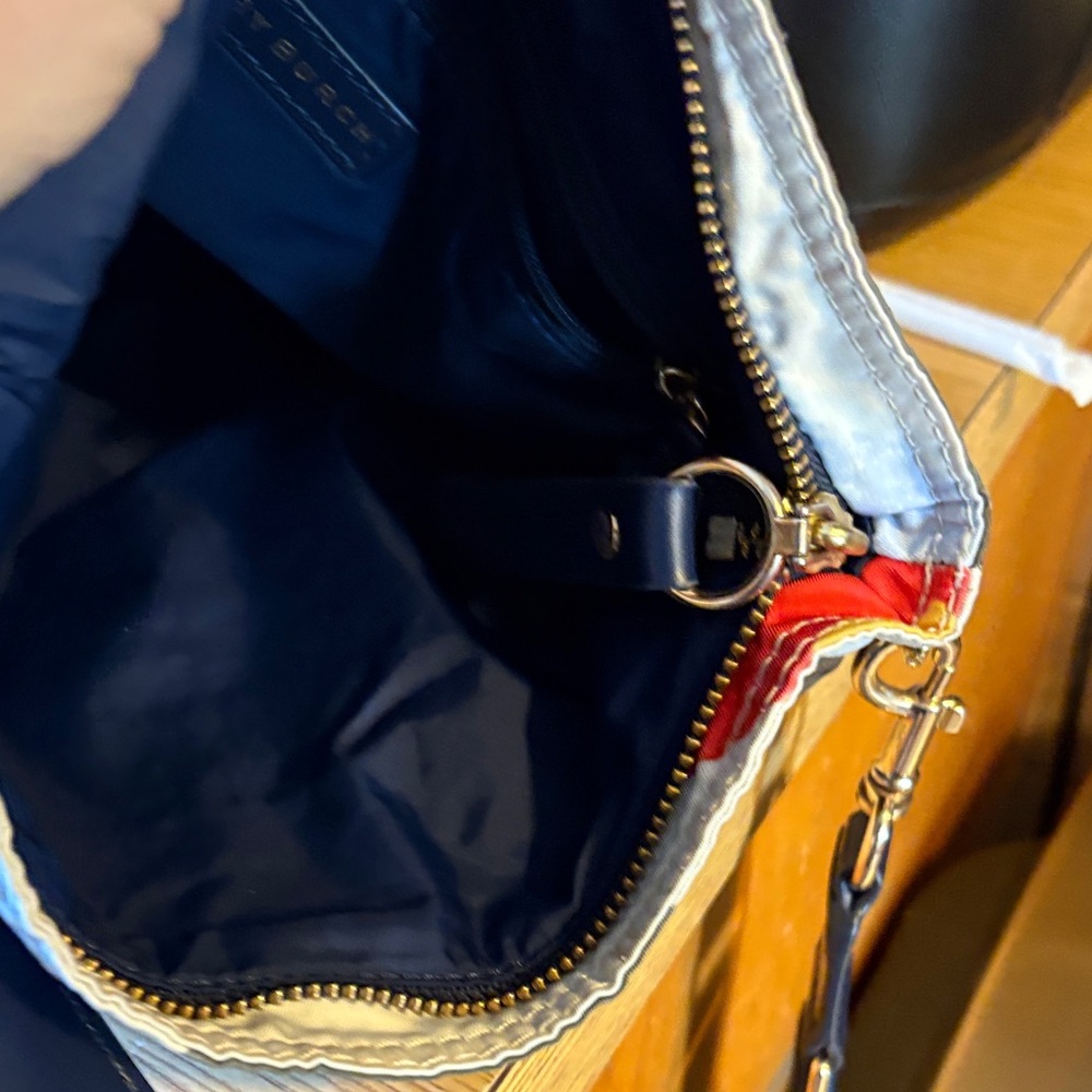 Tory Burch Red and Cream Crossbody Bag - Picture 6 of 9